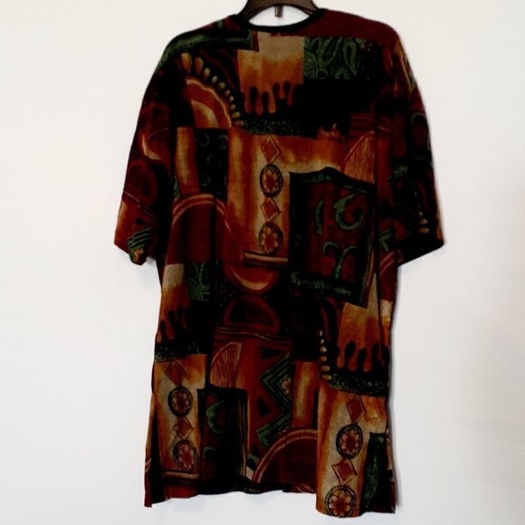 Superline USA Short Sleeve Spanish Design Blouse; Gold Buttons; One Size - Picture 2 of 5